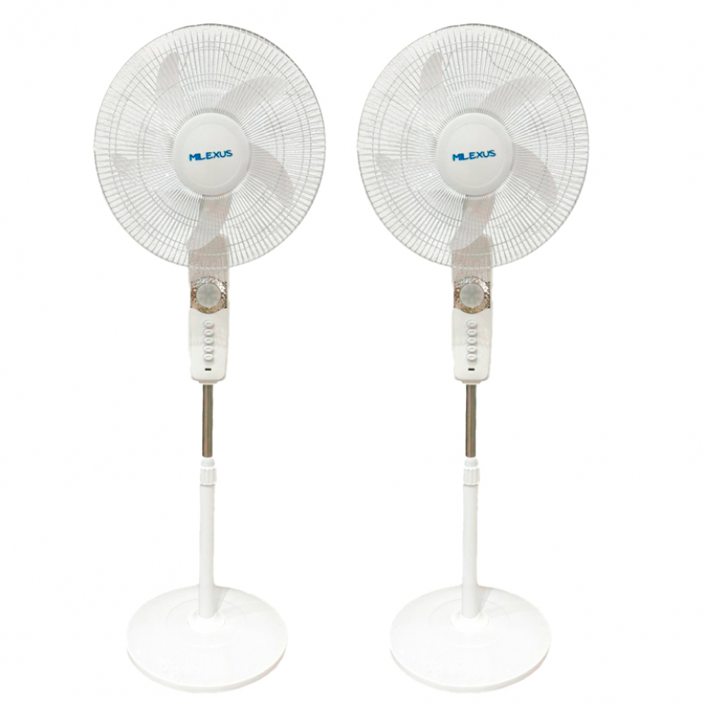 Ventilador de pedestal recargable de 16 pulgadas Milexus ML-S-16DC-M (2U)