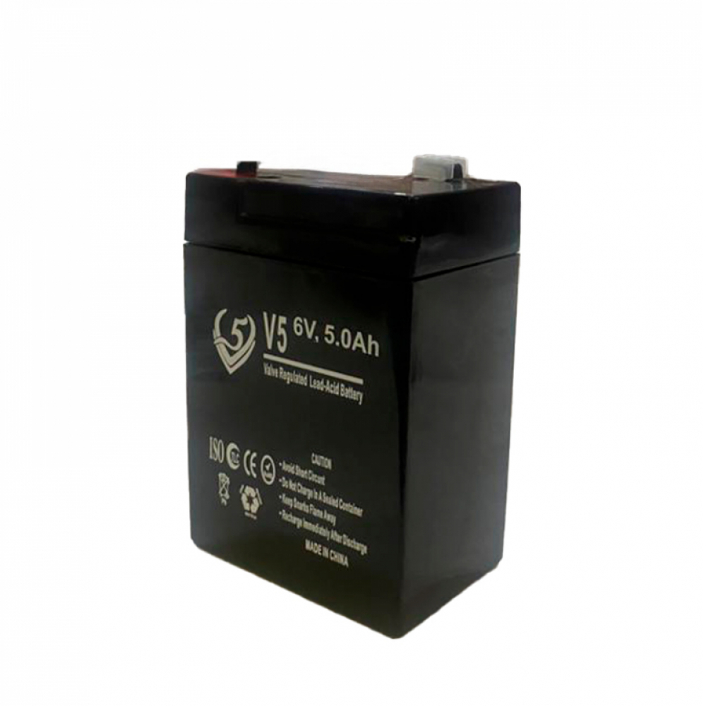 Batería para lámparas y ventiladores recargables de 6v 5.0 Ah V5