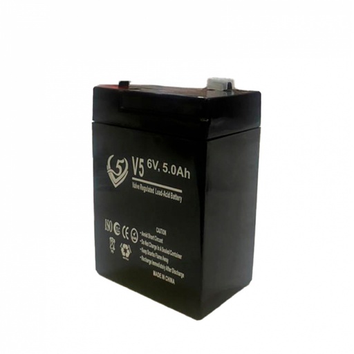 Batería para lámparas y ventiladores recargables de 6v 5.0 Ah V5