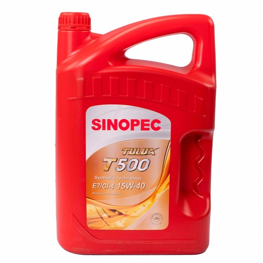 Aceite para motor Sinopec T500VE7/CI-4 15W-40 (5 L)